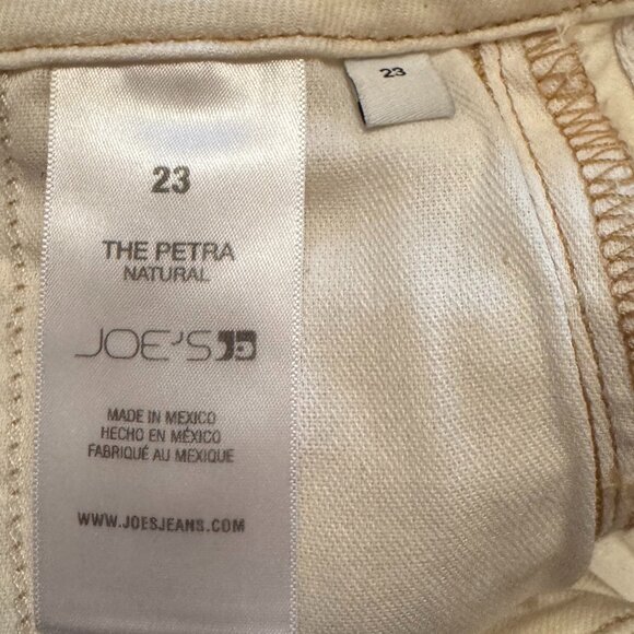 Joe's Petra High Rise Wide Leg Cargo Pants - Natural/Cream - 23 - Picture 12 of 12